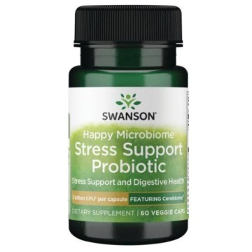 Swanson Stress Support Probiotic 3mld CFU 60k Układ Nerwowy Jelita
