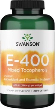 Swanson E-400 MIX Tokoferoli 268mg 250k Antyoksydant Serce Skóra