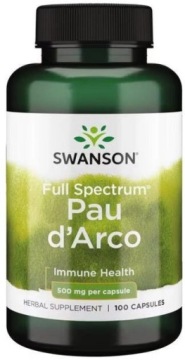 Swanson PAU D'arco 500mg 100k Odporność Przeciwzapalny Antyoksydant