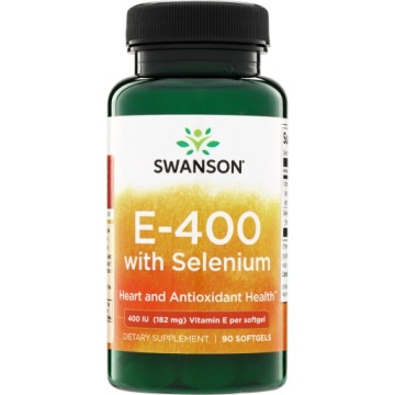 Swanson E-400 with Selenium 182mg 90k Antyoksydant