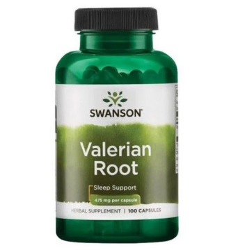 Swanson Valerian ROOT 475mg 100kap Korzeń Kozłka Lekarskiego