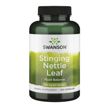 Swanson Stinging Nettle LEAF 400mg 120kap Układ Moczowy