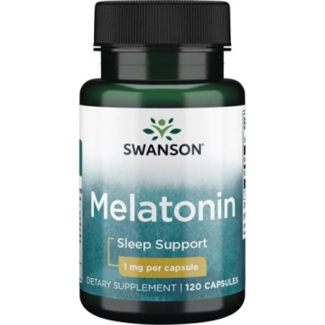 Swanson Melatonina 1mg 120k Dobry SEN, Regeneracja, Zmiany Strefy Czasowej