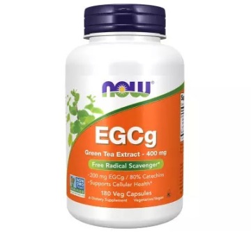 NOW Foods EGCg Green Tea Extract 400mg 180kap Zielona Herbata Ekstrakt