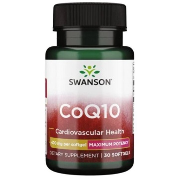 Swanson Koenzym Q10 CoQ10 400mg 30k Zdrowe Serce Krążenie Antyoksydant
