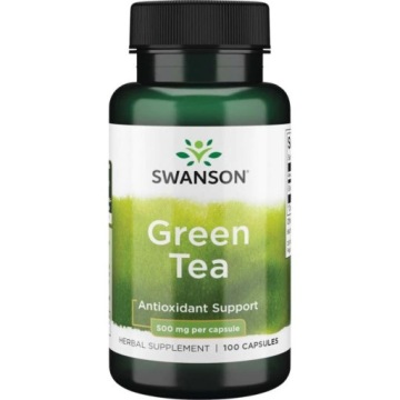 Swanson Green TEA Zielona Herbata 500mg 100k Przeciwutleniacz Antyoksydant