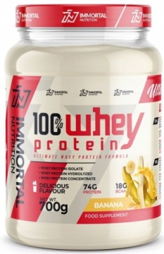 Immortal Nutrition 100% WHEY Protein 700g Banana Białko WPC WPI WPH
