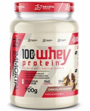 Immortal Nutrition 100% WHEY Protein 700g Chocolate Banana Białko