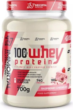 Immortal Nutrition 100% WHEY Protein 700g Raspberry Cheesecake WPC WPI WPH