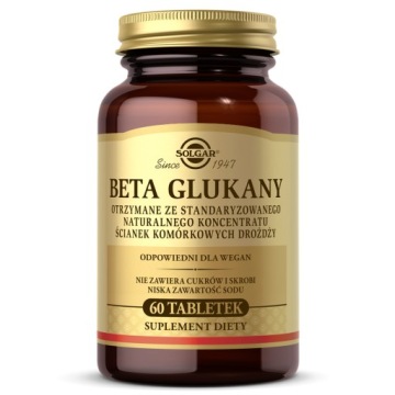 Solgar BETA Glucans Glukany 60t Odporność