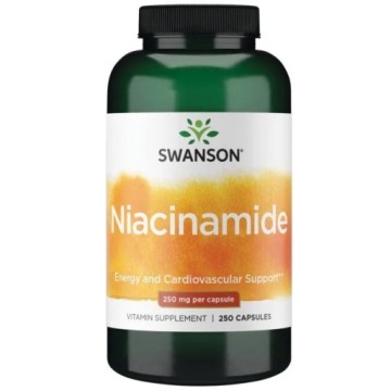 Swanson Niacinamide 250mg 250k WIT B3 Zdrowe Stawy, Metabolizm Węglowodanów