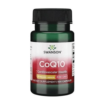 Swanson Koenzym Q10 CoQ10 10mg 100k Zdrowe Serce, Krążenie, Antyoksydant
