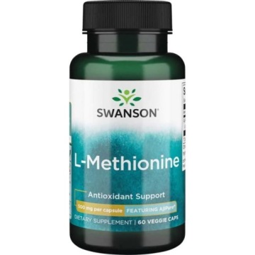 Swanson L-methionine 500mg 60kap L-metionina Aminokwas Siarkowy