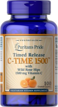 Puritan's Pride C-time 1500 Dzika RÓŻA 100k