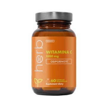 herb VITA C 1000mg Witamina C 60kaps Odporność Serce Skóra