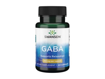 Swanson GABA 250mg 60kap Kwas Gamma-Aminomasłowy Relax