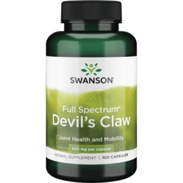 Swanson Devil's CLAW Czarci Pazur 500mg 100k Stawy Reumatyzm Przeciwzapalny