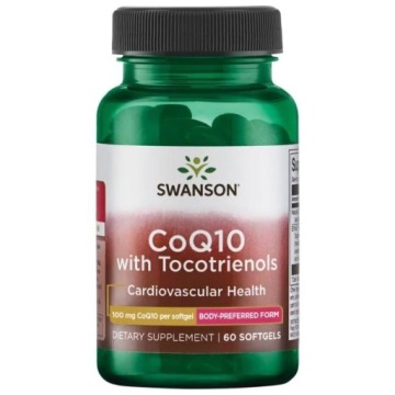 Swanson Koenzym Q10 COQ10 Tokotrienole 100mg 60k Antyoksydant Odporność