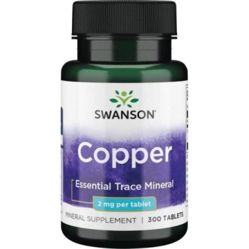 Swanson Albion Copper 2mg 300tab Chelat Miedzi