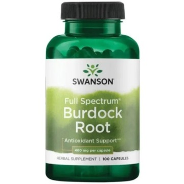 Swanson Burdock ROOT 460mg 100kap Korzeń Łopianu Większego