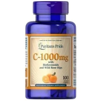 Puritan's C-1000mg Bioflawonoidy Dzika RÓŻA 100t