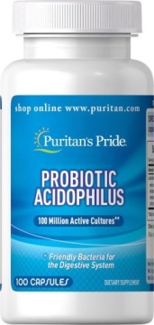 Puritan's Pride Probiotic Acidophilus 100mln CFU 100k Probiotyk Jelita