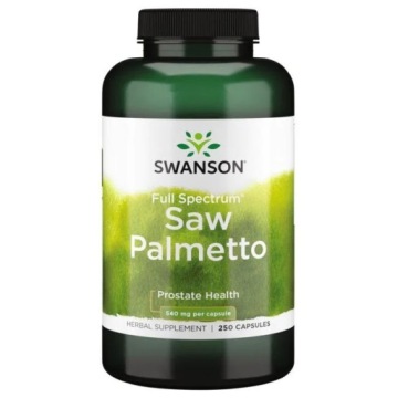 Swanson SAW Palmetto 540mg 250kaps Prostata Zdrowy Układ Moczowy