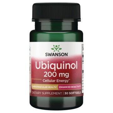 Swanson Ubiquinol 200mg 30k Q10 Układ Krążenia Serce