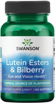 Swanson Lutein Esters & Bilberry Luteina Borówka 120k OCZY Ochrona Przed UV