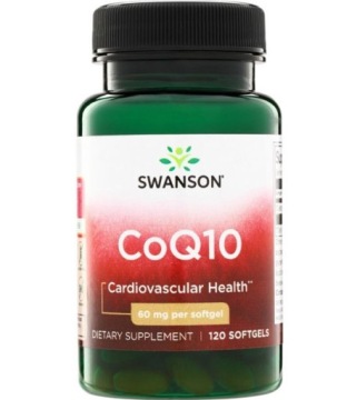 Swanson CoQ10 60mg 120kap Koenzym Serce Witalność Antyoksydant