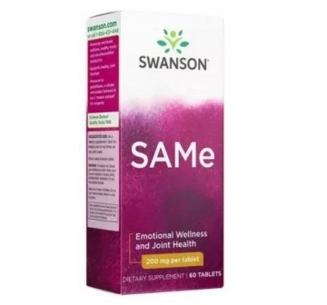 Swanson SAMe 200mg 60tab S-adenozylo-L-metionina Metabolizm