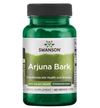 Swanson Arjuna BARK 500mg 60kap Extract z Kory Serce Układ Krążenia