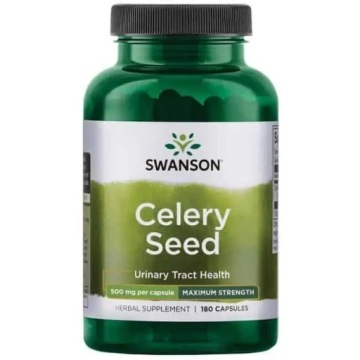 Swanson Celery SEED 500mg 180kap Nasiona Seleru Układ moczowy