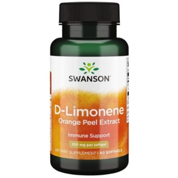 Swanson D-limonene Orange Peel Extract 250mg 60kap D-limonen Zdrowe komórki