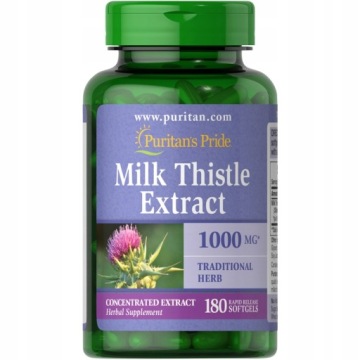 Puritan's Pride Ostropest Plamisty 1000mg 180k MILK Thistle Extract