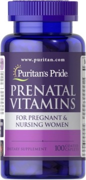 Puritan's Pride Prenatal Vitamins dla kobiet w ciąży i karmiących 100t