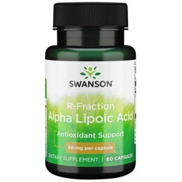 Swanson R-fraction R-ala KWAS ALFA Liponowy 50mg 60k Antyoksydant
