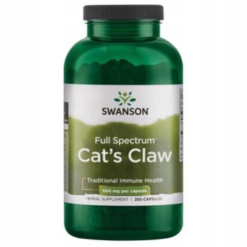 Swanson Cat's CLAW KOCI Pazur Vilcacora 500mg 250k Kondycja Przeciwzapalny