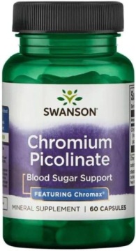 Swanson Chromium Picolinate Chromax 200mcg 60k Pikolinian Chromu