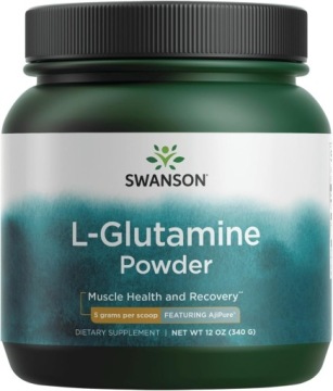 Swanson L-glutamine Powder 5g(porcja) 340g L-glutamina Mięśnie Regeneracja