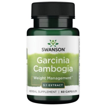 Swanson Garcinia Cambogia 5:1 Extract 60k Kontrola WAGI Regulacja Apetytu