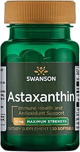 Swanson Astaxanthin 12mg 30kap Astaksantyna Silny Antyoksydant