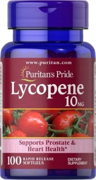 Puritan's Pride Lycopene 10mg 100k Likopen Prostata Zdrowe Serce