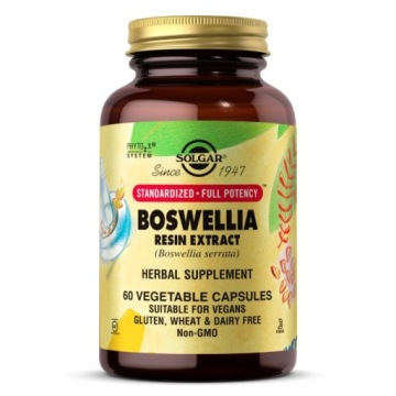 Solgar Boswellia Ekstrat Z Żywicy 60k Stawy Układ Nerwowy Przeciwzapalny
