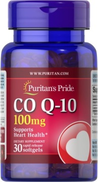 Koenzym Q10 100mg 30k Zdrowe Serce Krążenie Puritan's Pride Antyoksydant