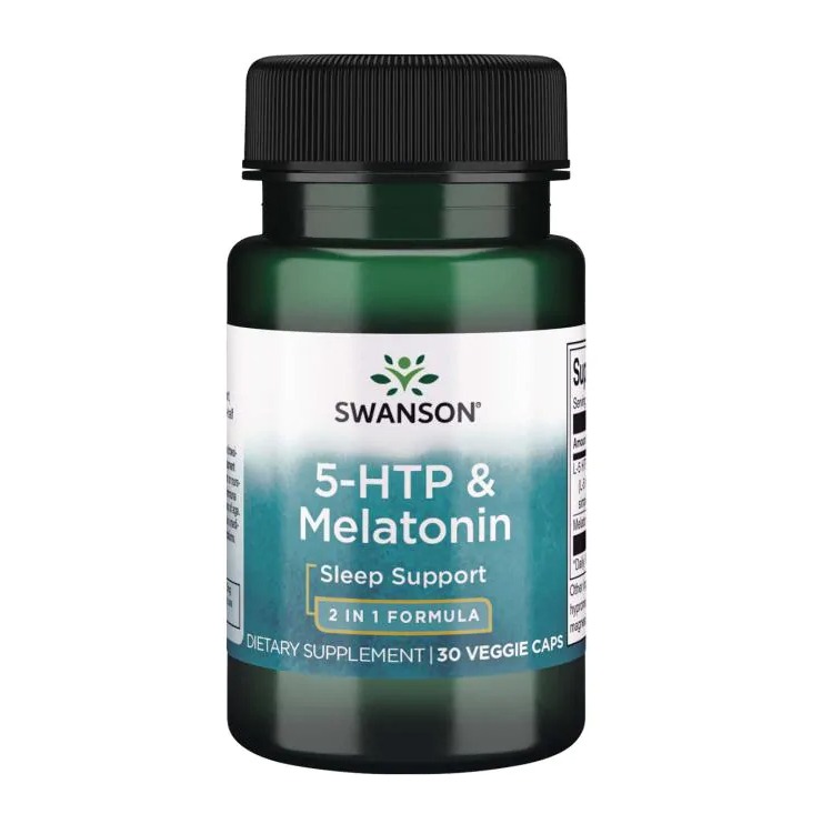 Swanson 5-htp + Melatonina Tryptofan 30k Lepszy Nastrój Dobry Sen