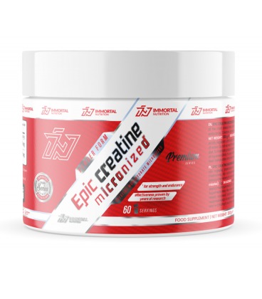 Immortal Nutrition Epic Creatine Micronized 300g Wytrzymałość Truskawka