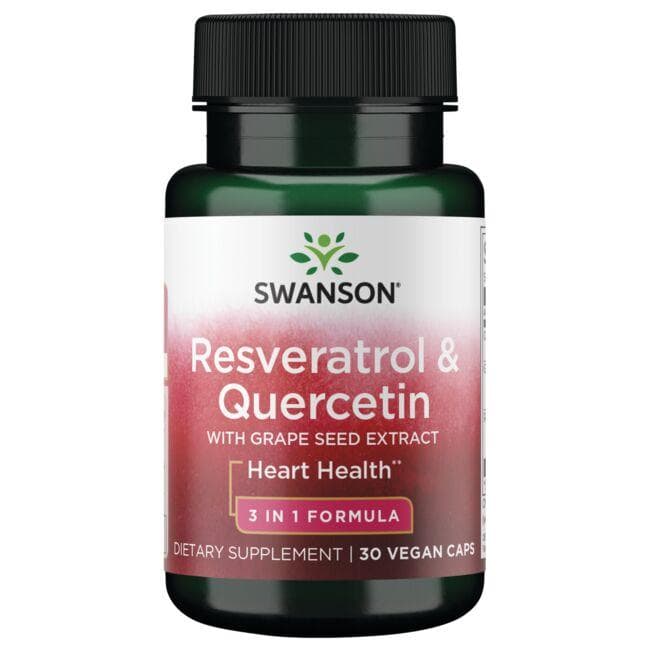 Swanson Resveratrol & Quercetin 30kap Resweratrol & Kwercetyna Serce