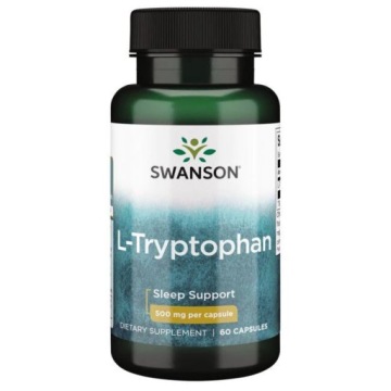Swanson L-tryptophan L-Tryptofan 500mg 60k SEN Nastrój Stres Regeneracja