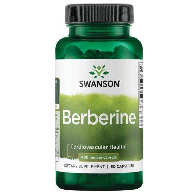 Swanson Berberine 400mg 60k Berberyna Równowaga Metaboliczna Poziom Cukru